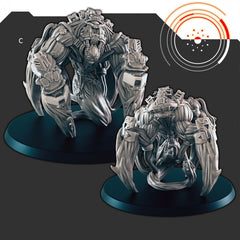 Sci-Fi Alien Hive mini set - EC3D | Legion | Cyberpunk | Starfinder | Scifi | Futuristic | Cybernetic | Alien Hive | Male | Female |Infected-4