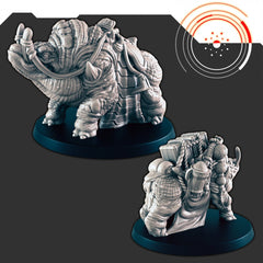 Sci-Fi Alien Beast-of-Burden Uscon mini set - EC3D | Legion | Cyberpunk | Starfinder | Scifi | Futuristic | Alien | Mount |-1