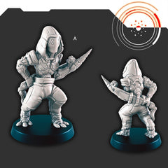 Sci-fi Assassins mini set - EC3D | Legion | Cyberpunk | Starfinder | Scifi | Futuristic | Alien |-2