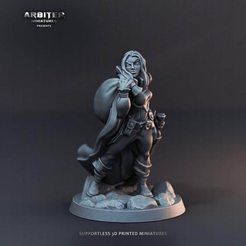 DnD Miniature Party Set 8 - 28mm Adventuring Group - Necromancer | Barbarian | Cleric | Rogue | Bard | Pathfinder 2E | DnD 5E | Mini Set-2
