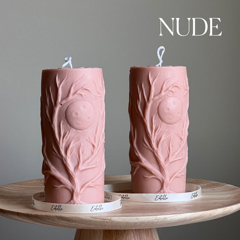 Sculptural Tree Candle | Soy Wax Pillar-3