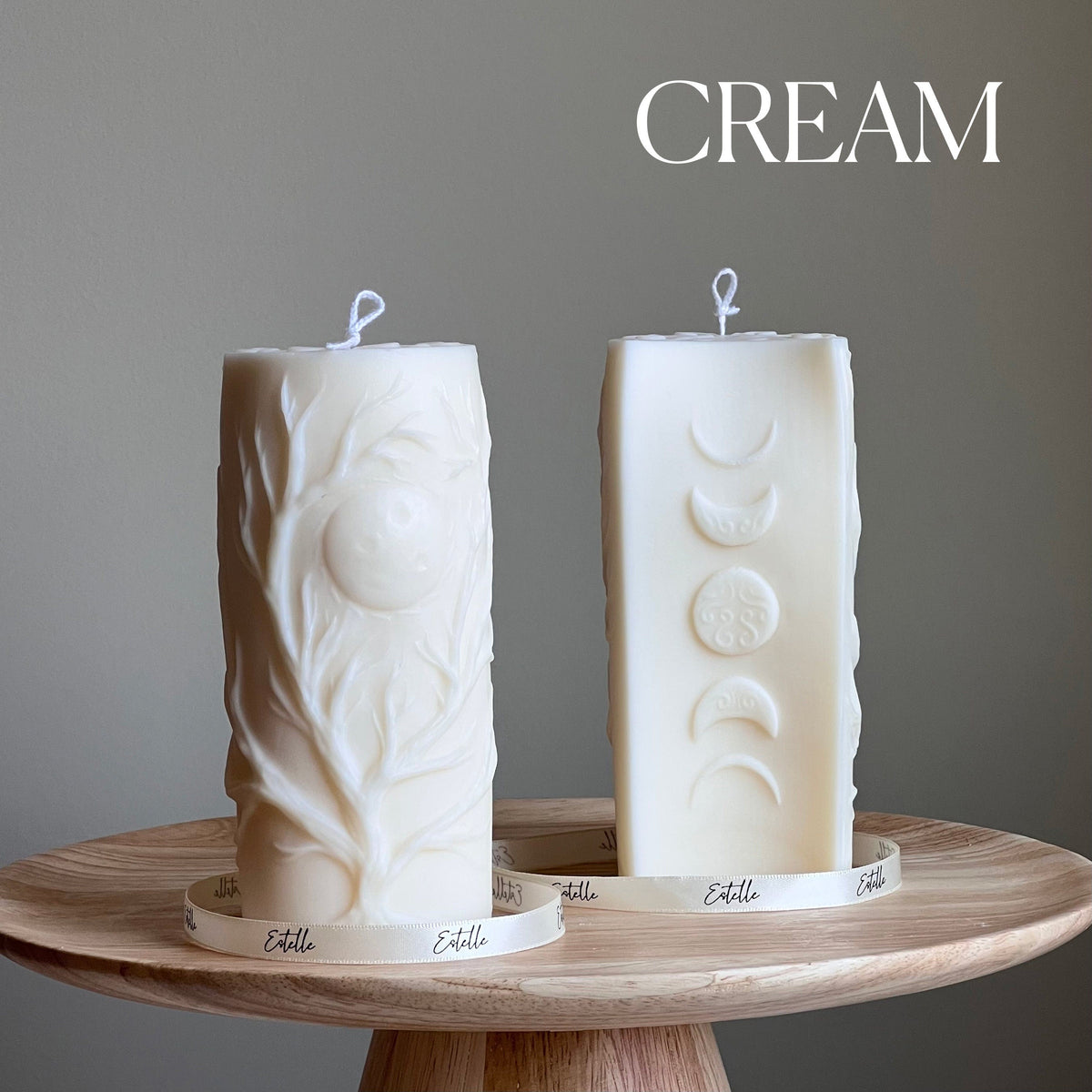 Sculptural Tree Candle | Soy Wax Pillar-5