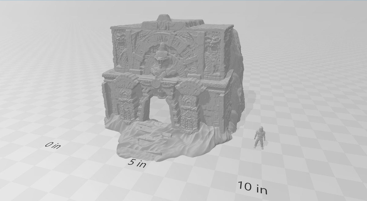 Desert Tomb - DND and Wargaming Terrain, EC3D - Desert Miniatures | Temple | Sand  | Dunes, Scatter Scenery, Pathfinder-3