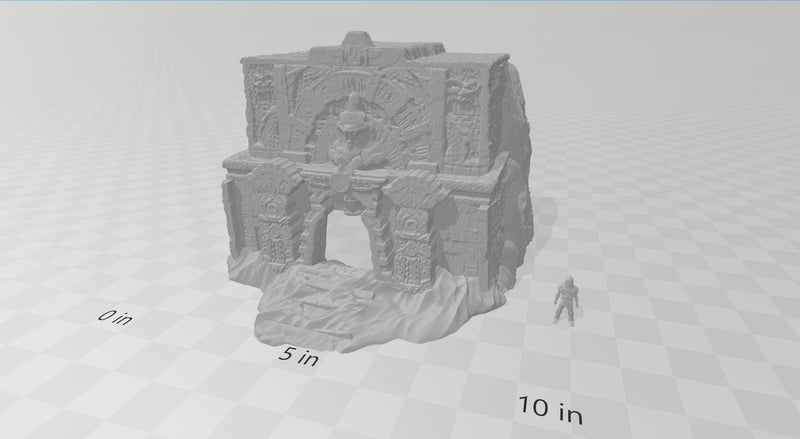 Desert Tomb - DND and Wargaming Terrain, EC3D - Desert Miniatures | Temple | Sand  | Dunes, Scatter Scenery, Pathfinder-3