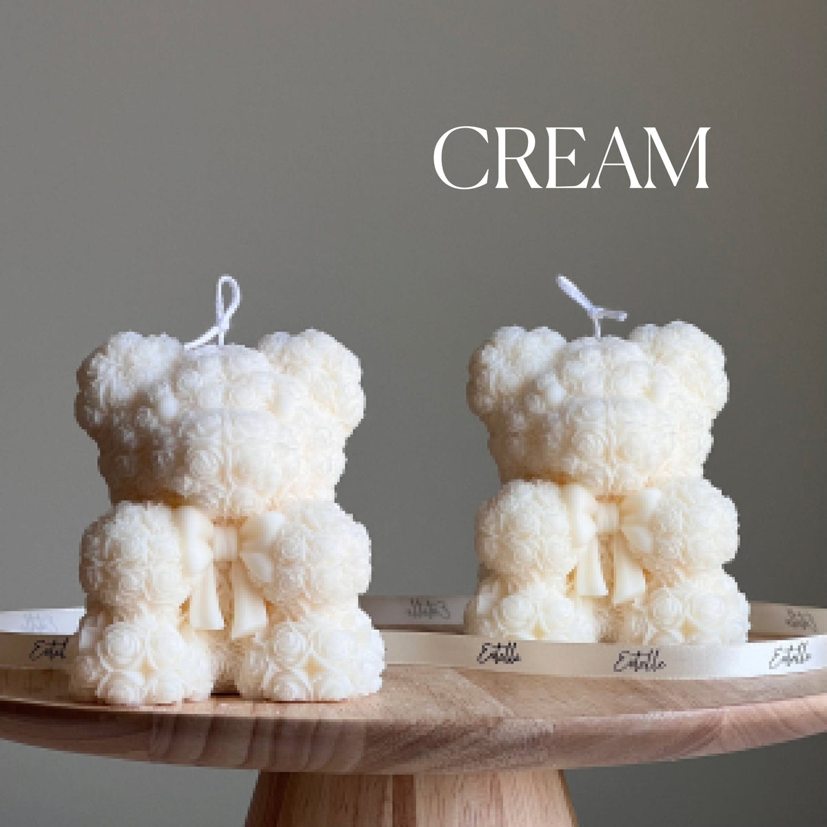 Teddy Bear Soy Wax Candle: Sculptural Home Decor-3