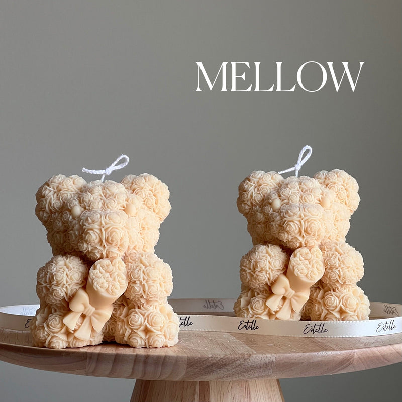 Teddy Bear Soy Wax Candle: Sculptural Bouquet Candle-4