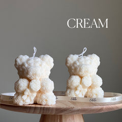 Teddy Bear Soy Wax Candle: Sculptural Bouquet Candle-3