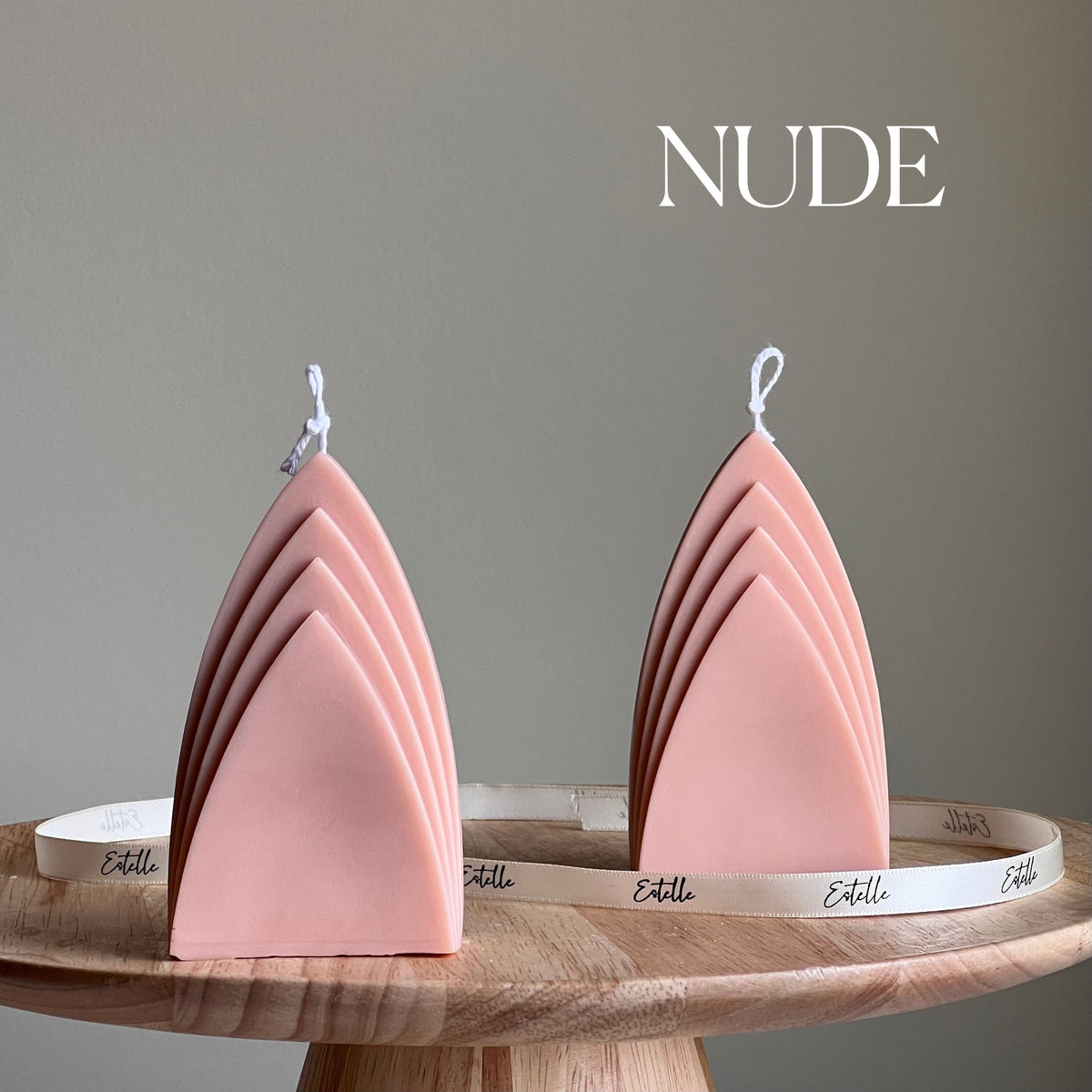 Skyscraper Candle: Geometric Pillar, Minimalist Home Decor, Vegan-2