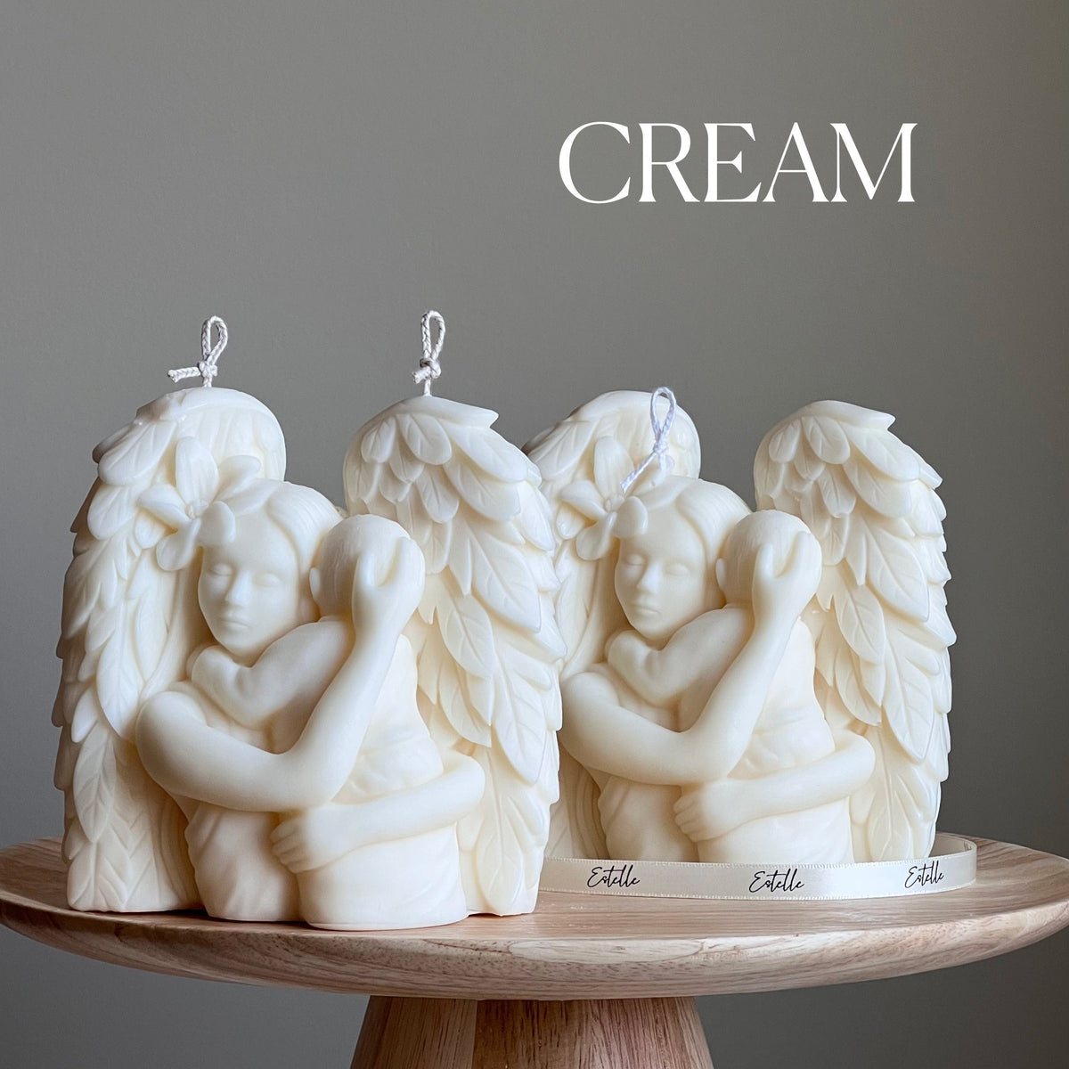 Mother Angel Soy Wax Candle: Hand-Poured Sculptural Gift-4