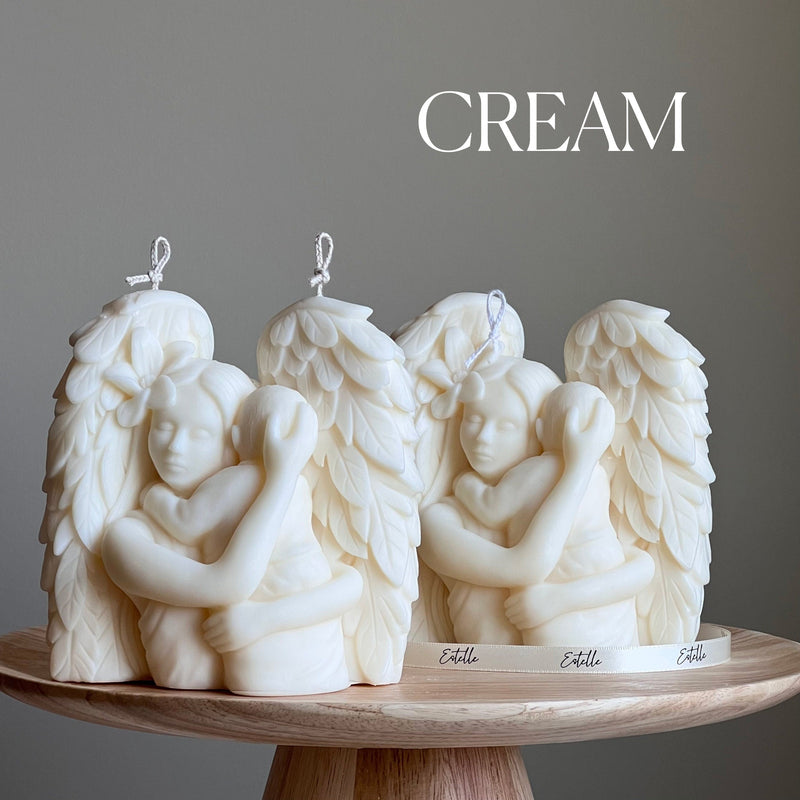 Mother Angel Soy Wax Candle: Hand-Poured Sculptural Gift-4