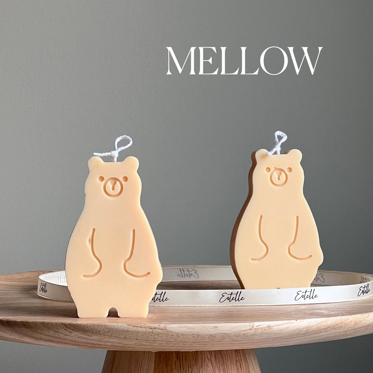 Handmade Teddy Bear Soy Wax Candle: Nursery Decor Gift-4