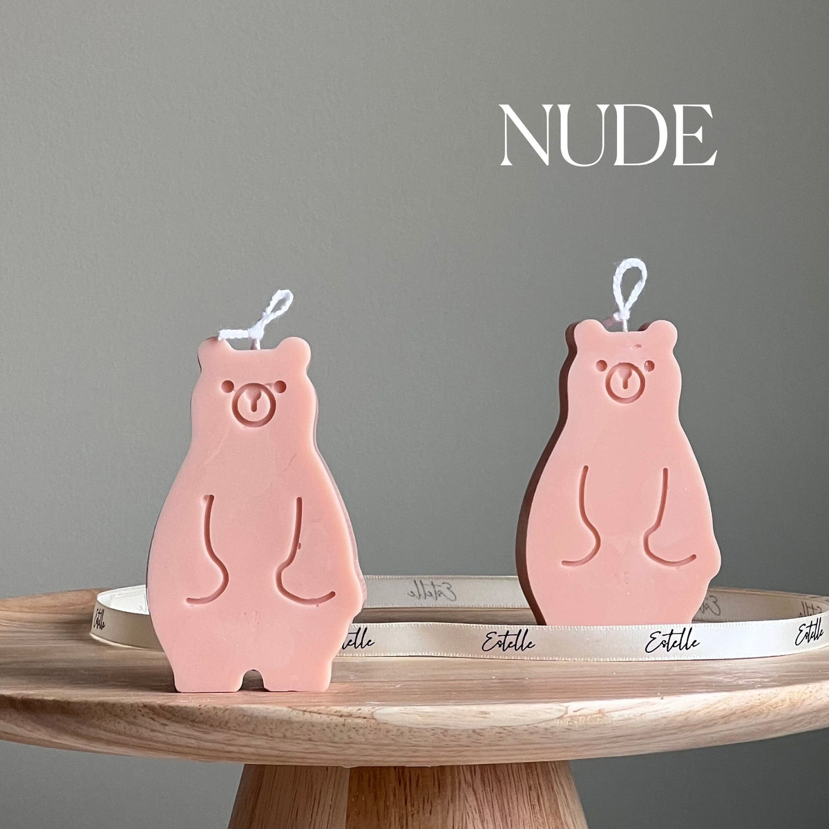 Handmade Teddy Bear Soy Wax Candle: Nursery Decor Gift-2