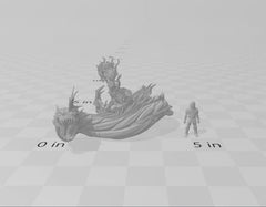 The Siren Queen - dnd and wargaming miniature - Sea Elf, Merfolk, Mermaid, Triton, Water Genasi, Pathfinder, Aquatic, Monster, Sorceress-2