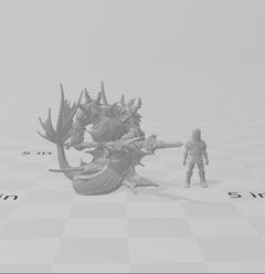 The Queens Brute - dnd and wargaming miniature - Sea Elf, Merfolk, Mermaid, Triton, Pathfinder, Aquatic, Monster, Fighter, Barbarian, Ocean-2