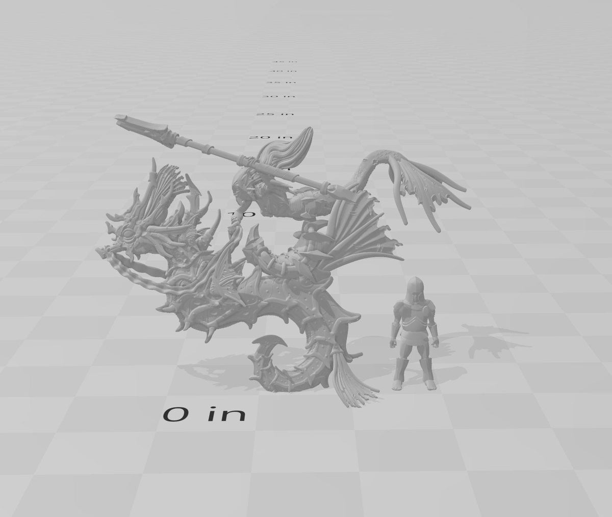 Deep Sea Valkyries - dnd and wargaming miniature - Merfolk, Mermaid, Triton, Pathfinder, Aquatic, Ranger, Seahorse, Fighter, Cavalry, Mount-2