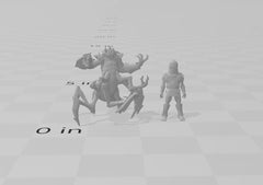 Crustacean Assault - dnd and wargaming miniature - Merfolk, Pathfinder, Aquatic, Crab, Shellfish, Fighter, Monster, Underwater, Deep Sea-3