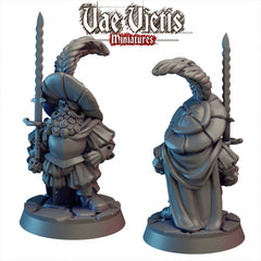 Dwarf Fighter/Paladin Mini - Vae Victis, DnD | Hero | PC | Male | Fighter | Paladin | 28mm | Pathfinder | Fantasy | Wargaming-1