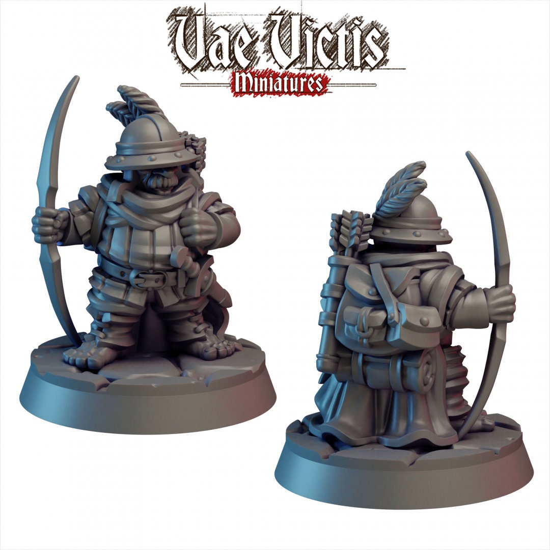 Halfling Ranger Mini - Vae Victis, DnD | Dark | Dwarf | Gnome | Ranger | 28mm | Pathfinder | Fantasy | Wargaming | Fighter | Rogue, Tabletop-1