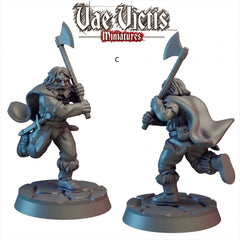 Mountain Warriors 28mm mini set - Vae Victis, DnD | Human | Male | Fighter | Barbarian | Ranger | 28mm | Pathfinder | Fantasy | Wargaming-4