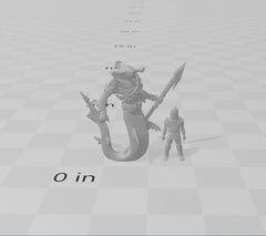 Reef Marauders - dnd and wargaming miniature - Shark, Merfolk, Mermaid, Triton, Pathfinder, Aquatic, Monster, Fighter, Barbarian, Ocean-2