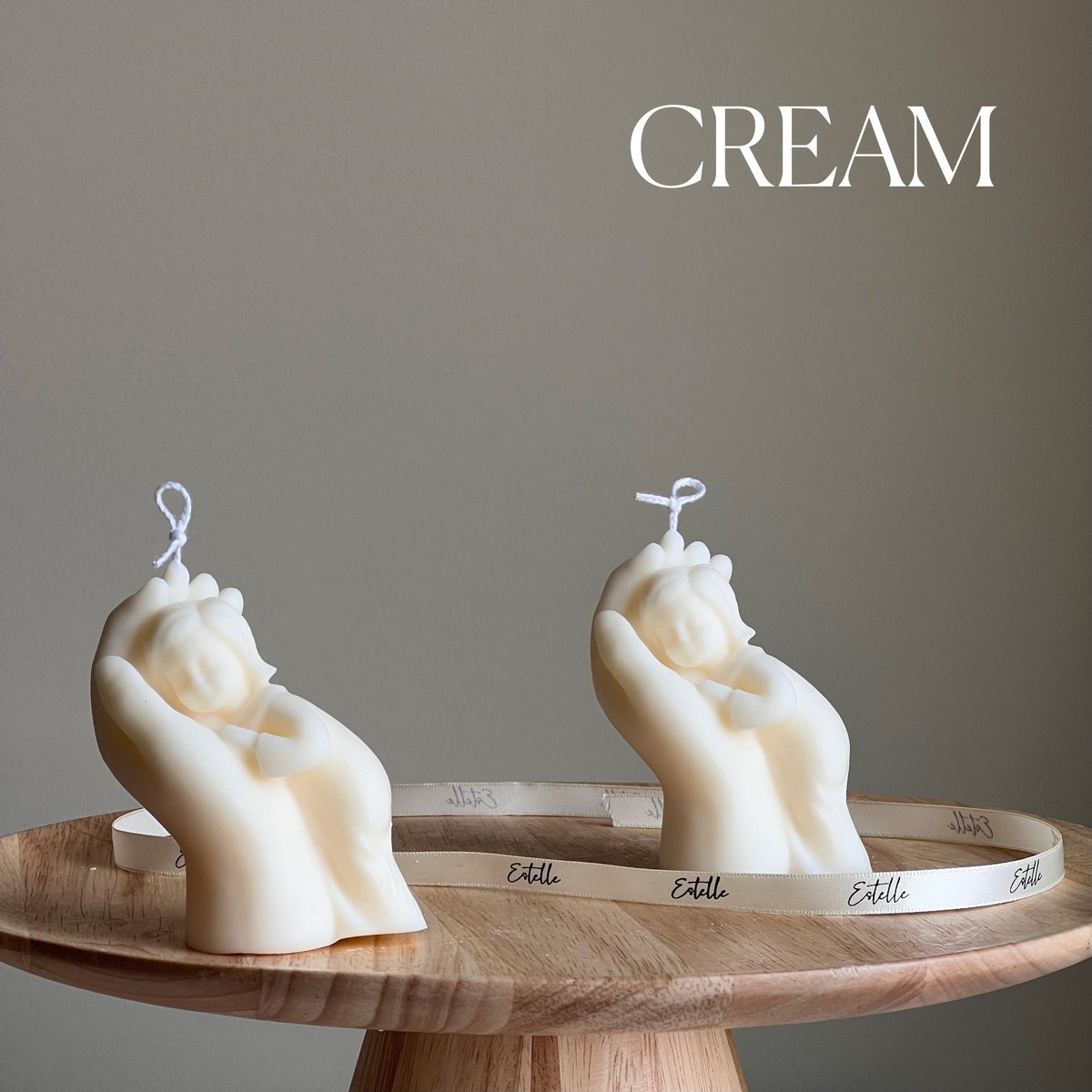Handmade Baby In Hand Soy Wax Candle: Mother's Love Gift-3