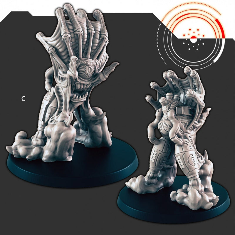 Sci-Fi Alien Beasties Set 2 - EC3D | Legion | Cyberpunk | Starfinder | Scifi | Prime-Ape | Futuristic | Cybernetic | Orax | Male | Female-4