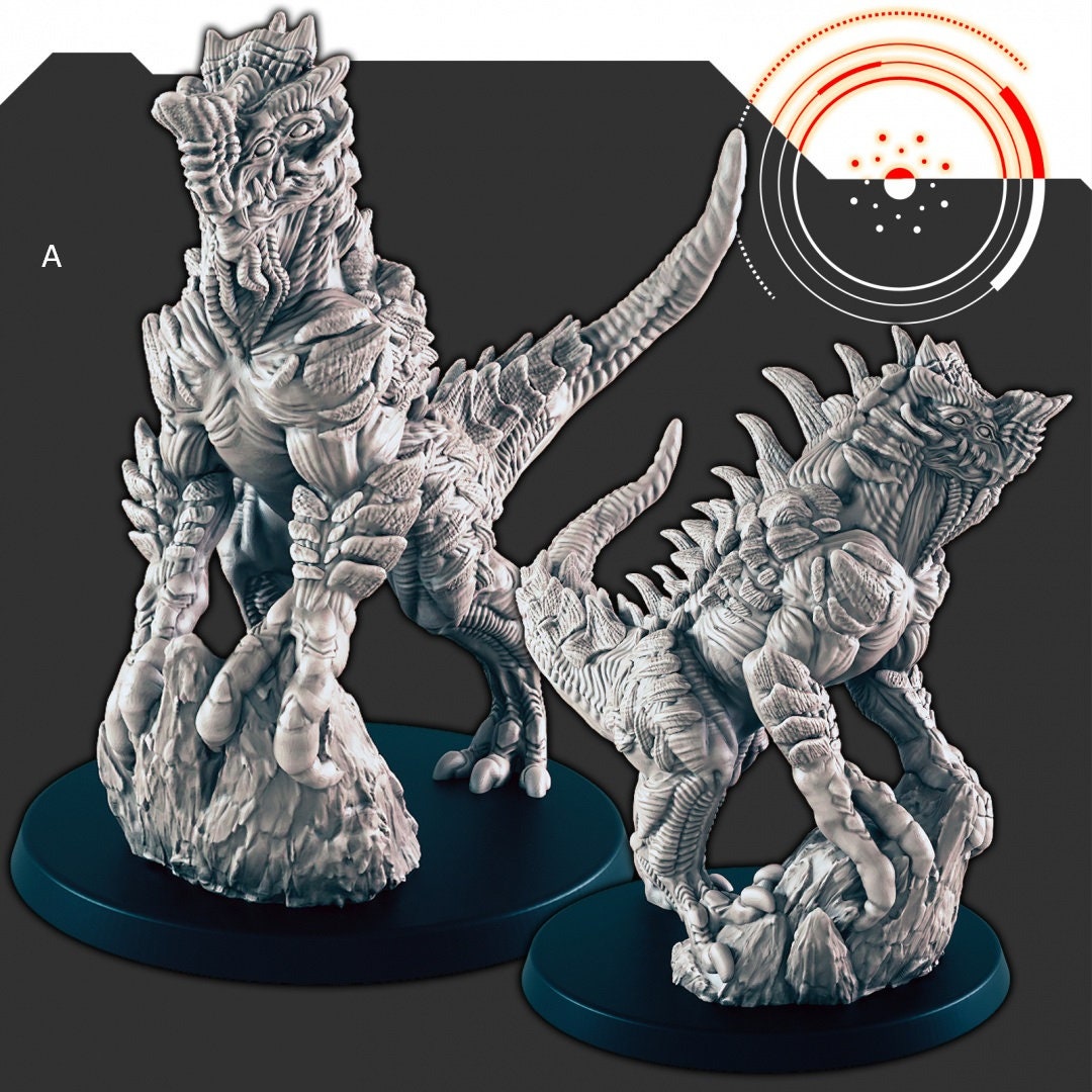Sci-Fi Alien Beasties Set 1 - EC3D | Legion | Cyberpunk | Starfinder | Scifi | Predator | Futuristic | Raezzar | Judurian | Male | Female-2