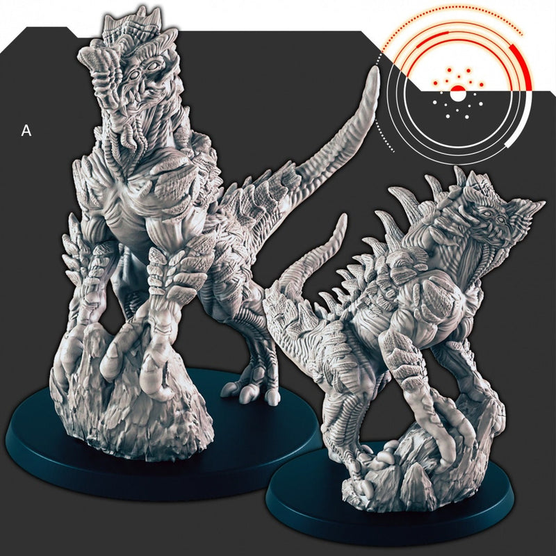 Sci-Fi Alien Beasties Set 1 - EC3D | Legion | Cyberpunk | Starfinder | Scifi | Predator | Futuristic | Raezzar | Judurian | Male | Female-2
