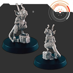 Sci-Fi Ship Members mini set - EC3D | Legion | Cyberpunk | Starfinder | Scifi | Hover Wheelchair | Futuristic | Cybernetic | Rat | Alien-5