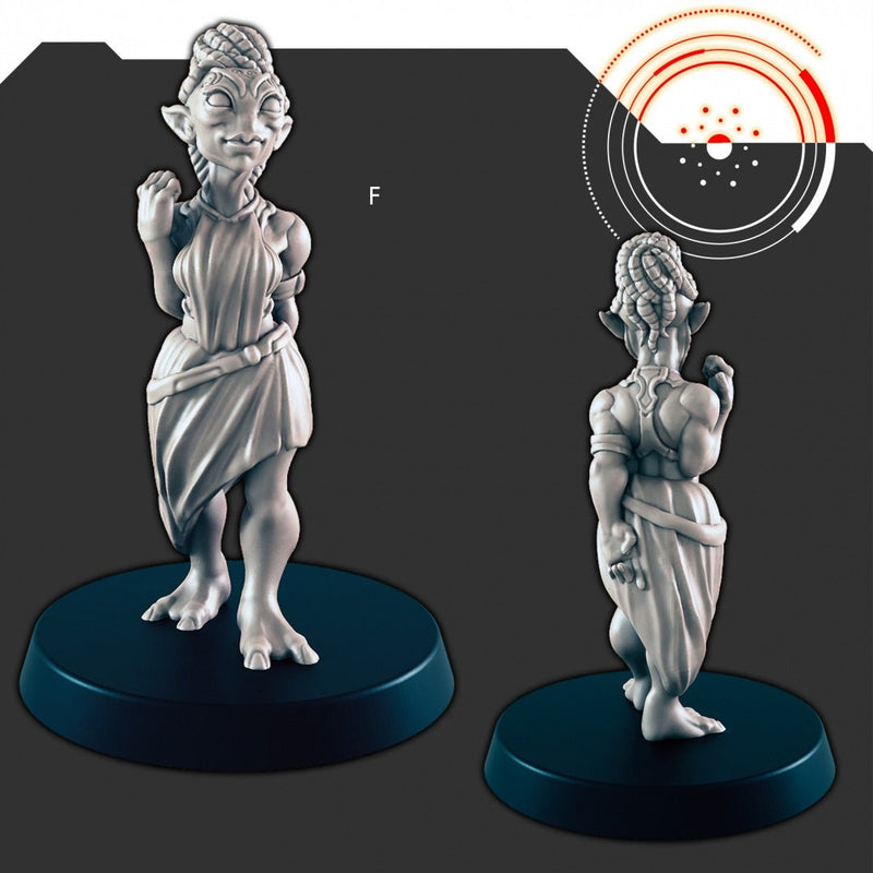Sci-Fi Cantina Crew mini set - EC3D | Legion | Cyberpunk | Starfinder | Scifi | Futuristic | Cybernetic | Alien | Male | Female-7