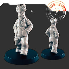 Sci-Fi Alien Civilians mini set - EC3D | Legion | Cyberpunk | Starfinder | Scifi | Futuristic | Cybernetic | Alien | Male | Female-5