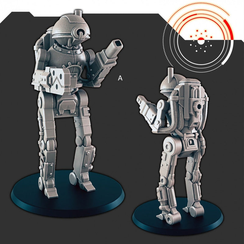 Sci-fi Factory and Repair Bots mini set - EC3D | Legion | Cyberpunk | Starfinder | Scifi | Futuristic | Robot | Drone | Repair | Mechanical-2