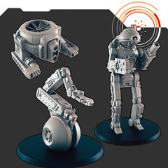 Sci-fi Factory and Repair Bots mini set - EC3D | Legion | Cyberpunk | Starfinder | Scifi | Futuristic | Robot | Drone | Repair | Mechanical-1