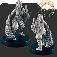 Sci-Fi "Kyton" Space Ghouls mini set - EC3D | Legion | Cyberpunk | Starfinder | Scifi | Futuristic | Human | Space | Male | Devils | Brute-3