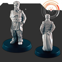 Sci-Fi Galactic Council mini set - EC3D | Legion | Cyberpunk | Starfinder | Scifi | Alien | Futuristic | Cybernetic | Human | Male | Female-2