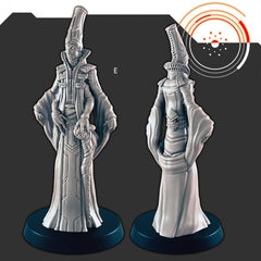 Sci-Fi Galactic Council mini set - EC3D | Legion | Cyberpunk | Starfinder | Scifi | Alien | Futuristic | Cybernetic | Human | Male | Female-6