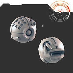 Sci-Fi Bots and Drones mini set - EC3D | Legion | Cyberpunk | Starfinder | Scifi | Robot | Futuristic | Cybernetic | Drone | Scout | Sentry-4