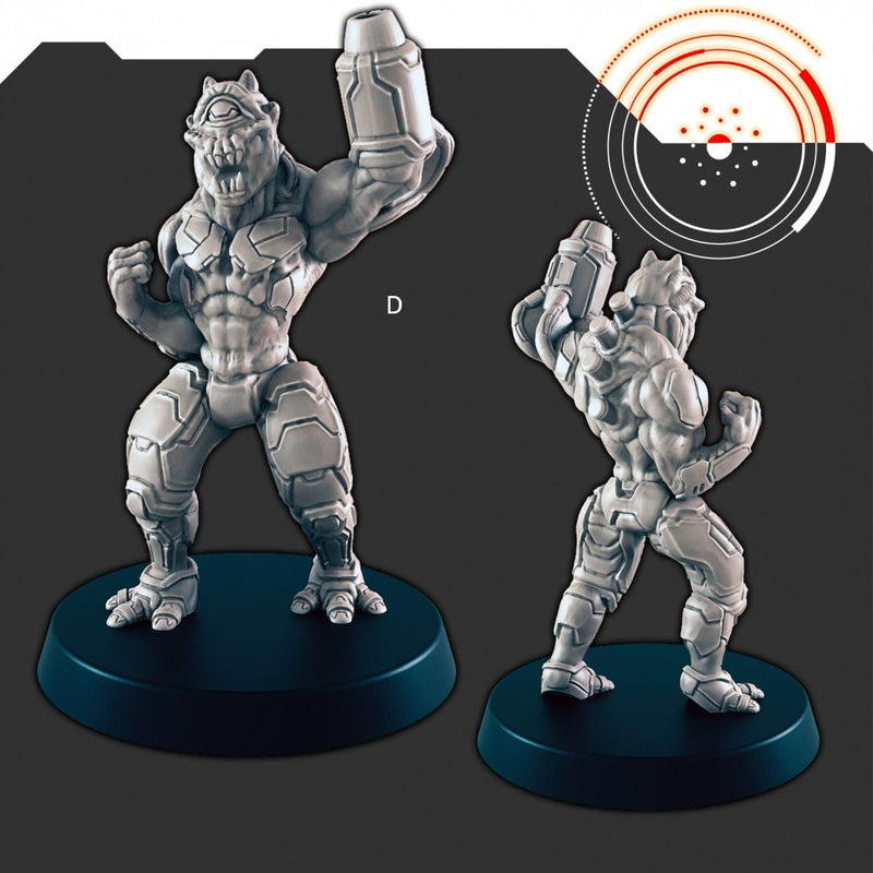 Sci-Fi Alien Hive mini set - EC3D | Legion | Cyberpunk | Starfinder | Scifi | Futuristic | Cybernetic | Alien Hive | Male | Female |Infected-5