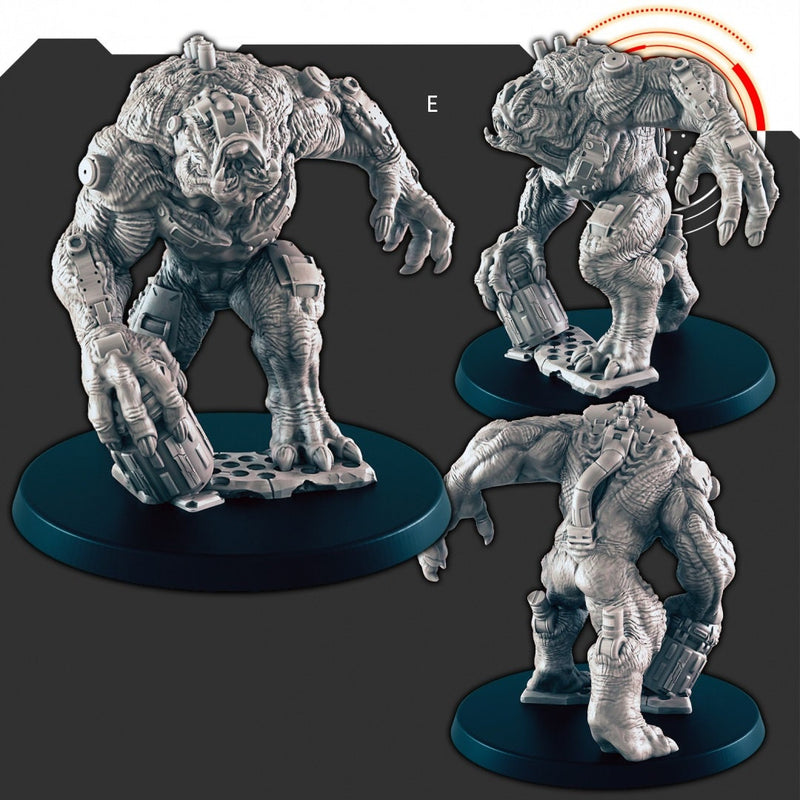 Sci-Fi Alien Hive mini set - EC3D | Legion | Cyberpunk | Starfinder | Scifi | Futuristic | Cybernetic | Alien Hive | Male | Female |Infected-6