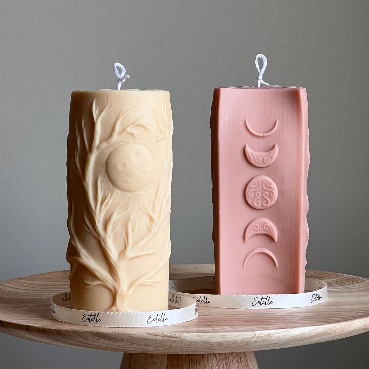 Sculptural Tree Candle | Soy Wax Pillar-2