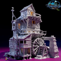 The Gruel Mill Model Building set - Dnd, Wargaming, Model Train | Village | Factory | Medieval | Fantasy | D&D | 28mm | 32mm | Pathfinder-1