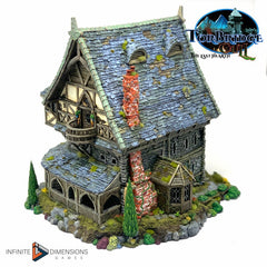 The Widow's Manor Model Building set - Dnd, Wargaming, Model Train | Village | House | Medieval | Fantasy | D&D | 28mm | 32mm | Pathfinder-2