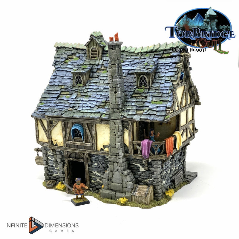 Milat's Townhouse Model Building set - Dnd, Wargaming, Model Train | Village | House | Medieval | Fantasy | D&D | 28mm | 32mm | Pathfinder-1