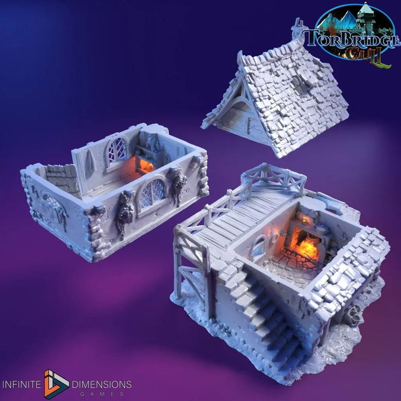 Grumbles Cottage Model Building set - Dnd, Wargaming, Model Train | Village | House | Medieval | Fantasy | D&D | 28mm | 32mm | Pathfinder-7