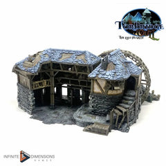 The Lumbermill Model Building set - Dnd, Wargaming, Model Train | Village | Town | Medieval | Fantasy | D&D | Terrain | Forest | Pathfinder-2
