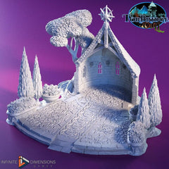 Outdoor Chapel Miniature Building set - Dnd, Wargaming, Model Train | Village | Town Square | Medieval | Fantasy | D&D | Terrain | Torbridge-1