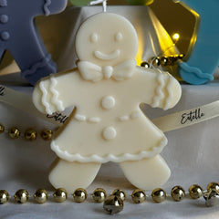 Hand Poured Gingerbread Soy Candle: Christmas Decor Gift-2