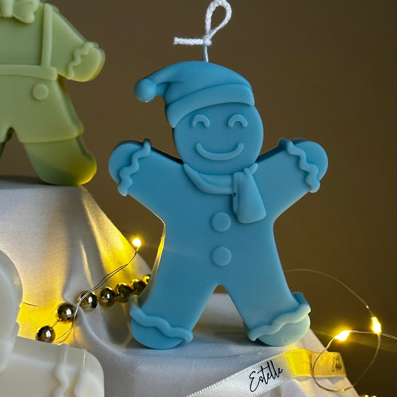 Hand Poured Gingerbread Soy Candle: Christmas Decor Gift-3