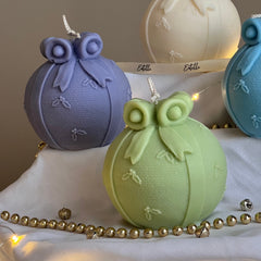 Hand Poured Christmas Bauble Soy Candle: Festive Decor-3