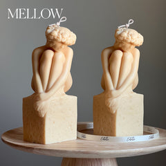 Sculptural Woman Bust Candle | Soy Wax Statue Candle-3